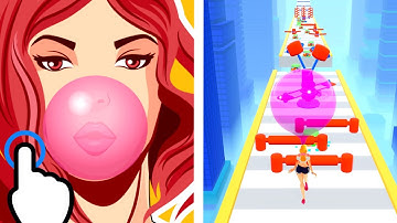 Bubble Gum Run - Make Bubble Gum Girl Run - All Levels iOS Android GamePlay