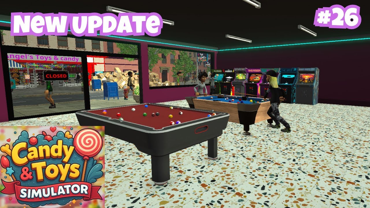 Обновление игрового клуба! Симулятор магазина сладостей и игрушек, эпизод 26.