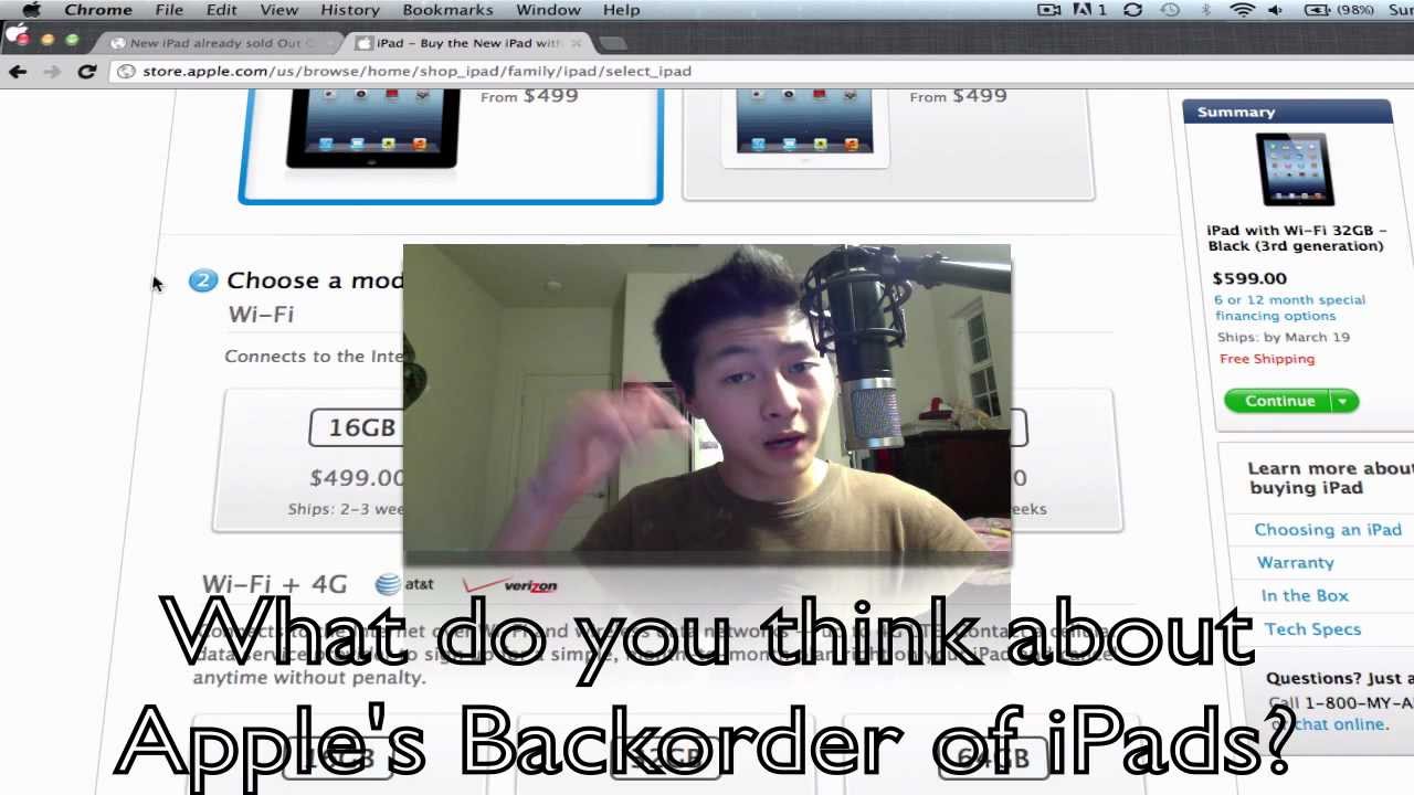 APPLE RUNS OUT OF iPADS TO SELL!