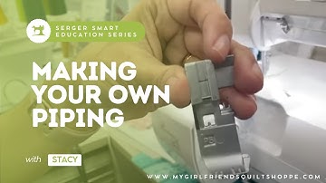 Make Your Own Piping on the Serger