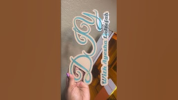 Glowforge aura | diy name sign | custom sign