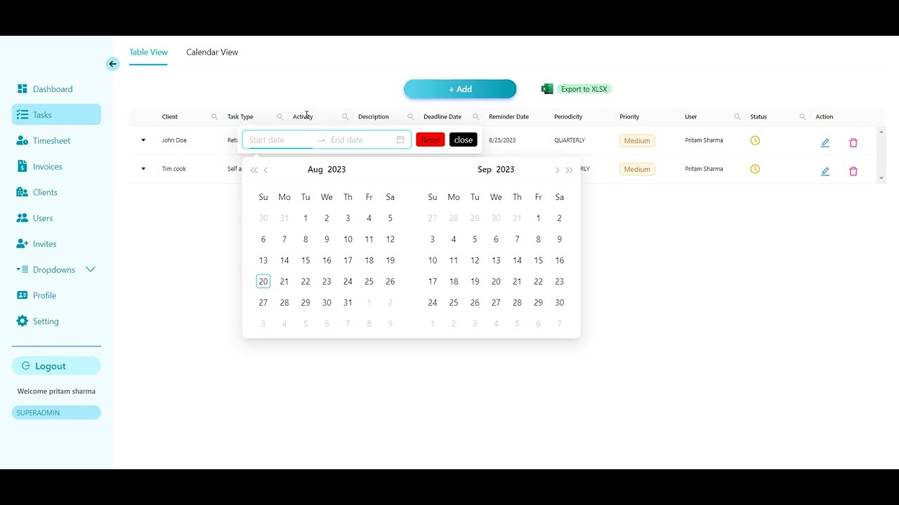 Task Manager Add Task and Task related actions - YouTube