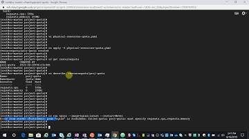 OpenShift for admins - Project quota