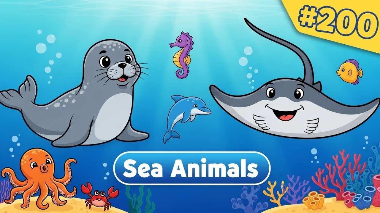 200 Ocean Animal Sounds for Kids 🐬 | Dolphin, Whale, Shark | Fun Learning Shorts