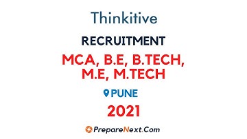 Thinkitive Technologies Off Campus Drive 2021 | Pune | IT Job | Engineering Job