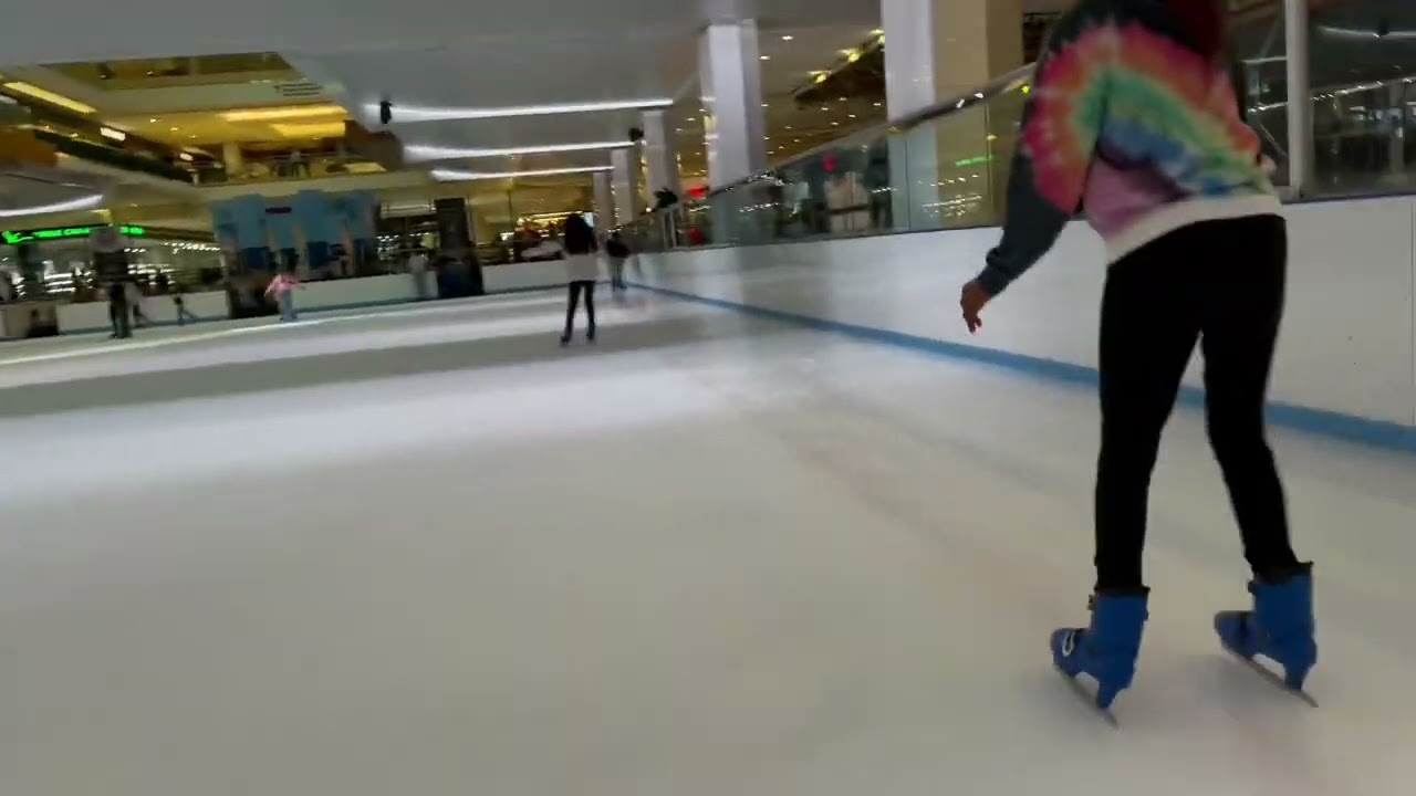 March 14, 2025. Ice skating at The Galleria, Houston, Texas.