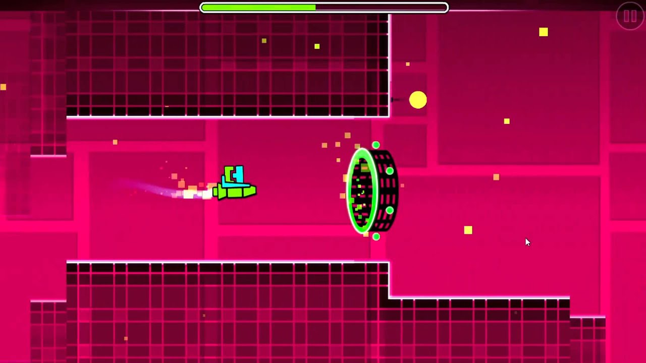 Geometry Dash - Level 1 - Stereo Madness FULL!!! - YouTube