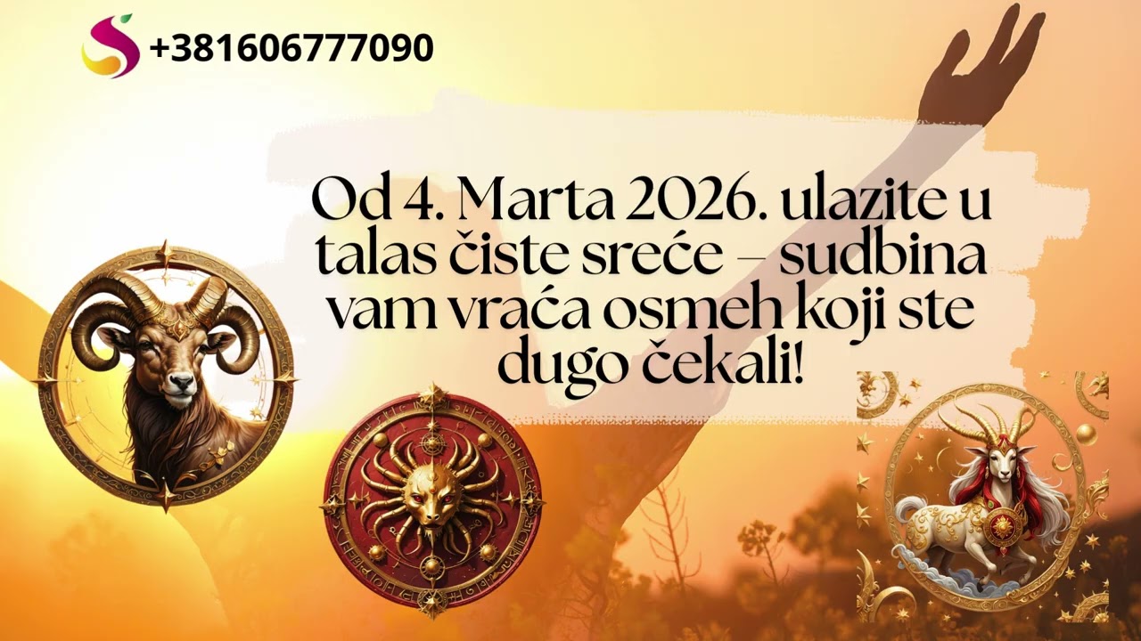 Od 4. Marta 2026. ulazite u talas čiste sreće – sudbina vam vraća osmeh koji ste dugo čekali!