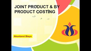 Joint Cost dan Joint Product