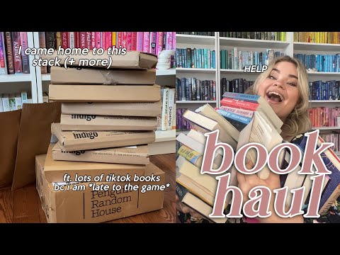 It's a (big) book haul! 🥰