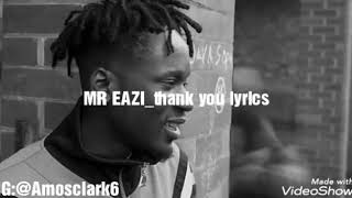 Mr Eazi thank you lyrics