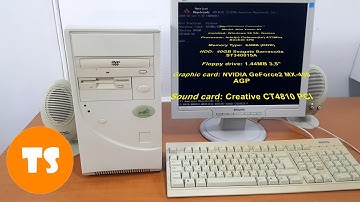 ⭐Retro PC: Mini Tower AT Intel 433MHz startup, loading Windows 98⭐