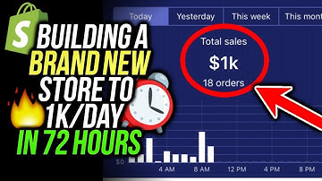 How I Built A NEW Shopify Store To $1k/Day In 72 Hours! (Shopify Dropshipping 2018)