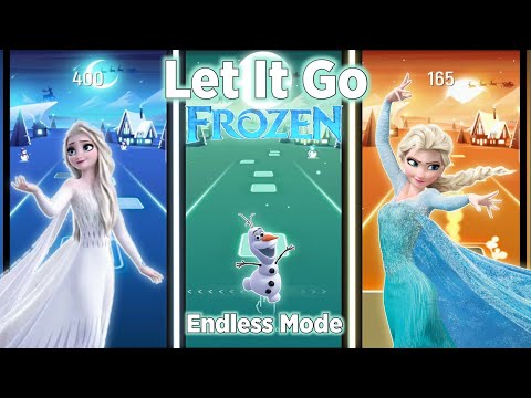 Barbie VS Elsa  Life In The Dreamhouse, Let It Go - Tiles Hop EDM