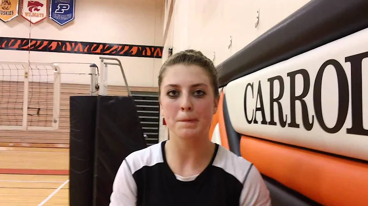 Allyson Kocour of IKM/Manning Volleyball after win...