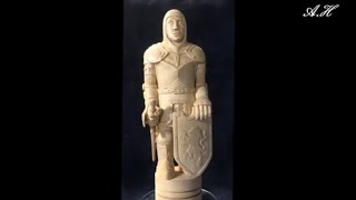 Шахматная фигура  (Слон) в образе средневекового рыцаря.