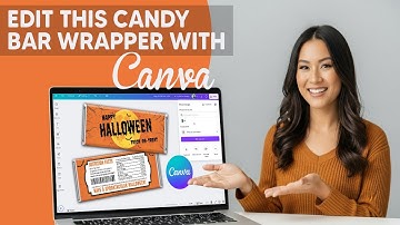 How to edit this Halloween Candy Bar Wrapper with Canva