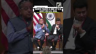 UNMISSABLE! Watch: BJP’s Tejasvi Surya takes a jibe at the United States government on U.S. soil