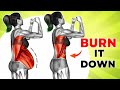 Best weight loss exercises to reduce hanging belly quickly  30 minute standing workout  100