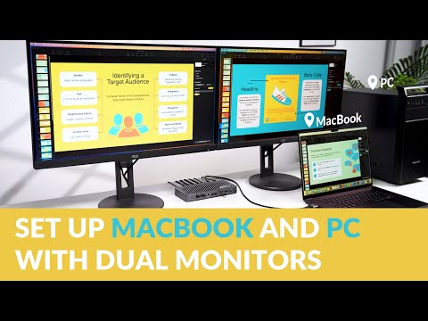 Set Up MacBook & PC with a KVM Docking Station (iDock M10) #macbook