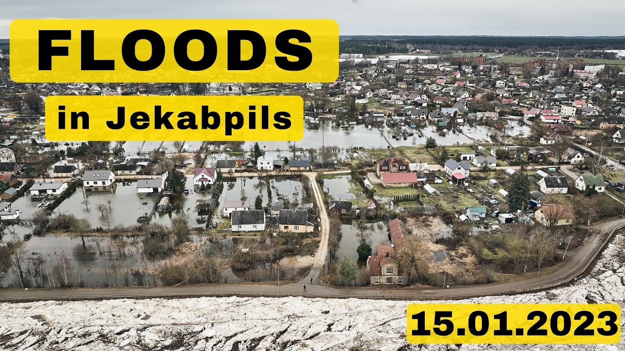 Plūdi Jēkabpilī, 15 01 2023 10:00 - YouTube