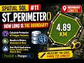 ST_Perimeter() |How to Calculate Polygon Perimeter in PostGIS using ST_Perimeter() | Spatial SQL #11