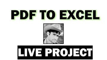 PDF TO EXCEL LIVE PROJECT UPWORK.COM | How To Convert PDF to Excel