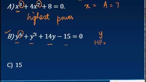 Finding Degree of a Polynomial - Example - Class 10 Mathematics (SSC/ICSE/CBSE)