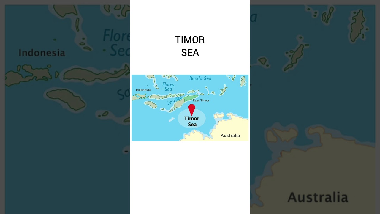 Timor sea in world map