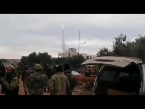 Уничтожение Ми 8 ВВС Сирии из ПЗРК в провинции Идлиб