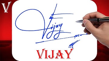 Vijay Name Signature Style | V Signature Style | Signature Style of My Name Vijay