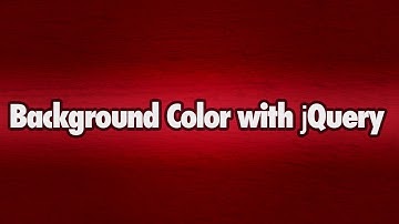 Change Background Color with jQuery