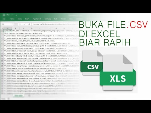 Video: Bagaimana cara menggabungkan file csv di Excel?