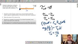 Concept Map Rotational Motion - Practice Problem #1 - Torques in Static Equilibrium