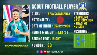 MOHAMED NAIM 🔵 CENTRE DEFENDER & MIDFIELDER 🔵 RAJA CASABLANCA 🔵 BEST OF 2023 FHD