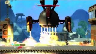 Famous Bionic Commando Rearmed 2 - MegaCopter Battle Gameplay | HD Wealth