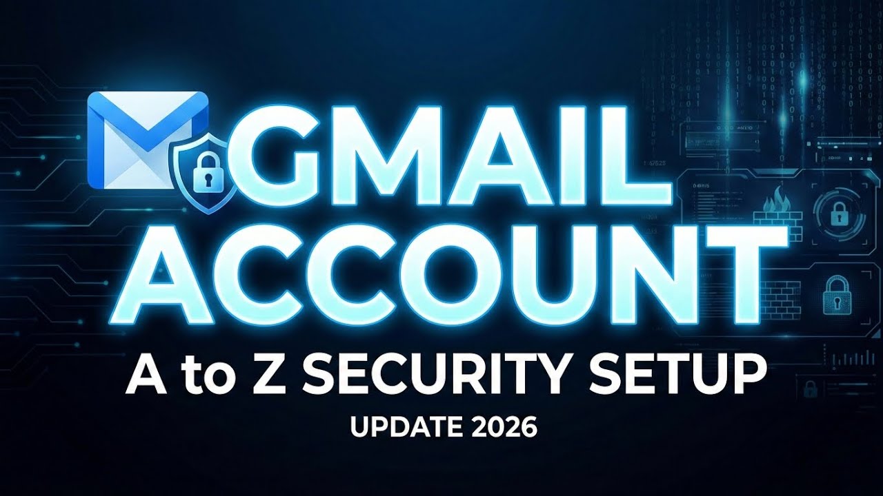 Gmail Account Security Setup | Complete Tutorial 2026 
