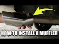 HOW TO INSTALL MUFFLER IN CAR
