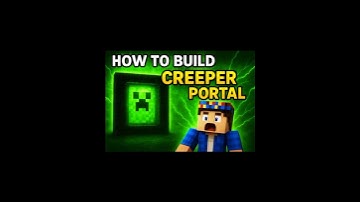 “😱 How to Build Creeper Portal in Minecraft | OP Build 🔥”#zarooratrishta