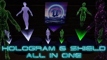 Hologram and Shield All In One - Demo | Unreal Engine 5 - FAB