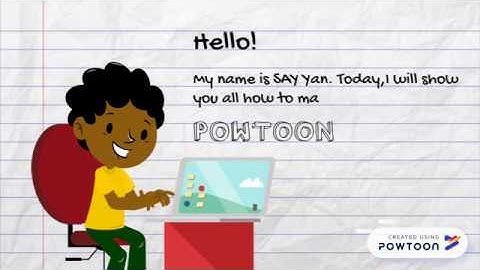 How to use Powtoon to create animation video