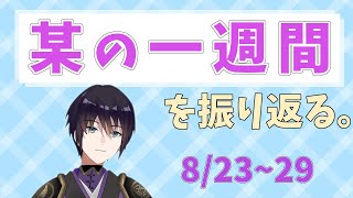 【独り言】某の一週間を振り返る。8/23～29【記録用】