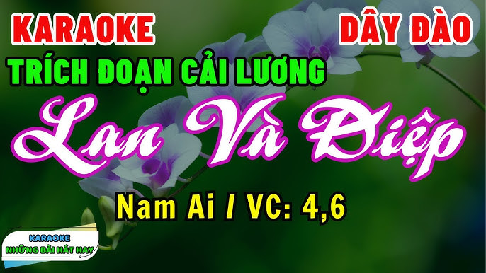 Karaoke Trích Đoạn LAN VÀ ĐIỆP | Nam AI | Vọng Cổ 4,6 Buồn da diết