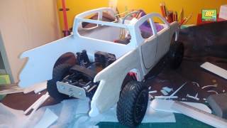 rc MITSUBISHI L200 custom build body AXIAL Scx10