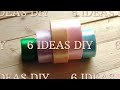 6 DIY Crafts from Satin Ribbons  🌼 6 Идей канзаши из атласных лент