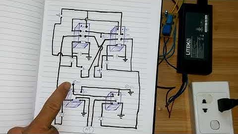 đảo chiều mô tơ luân phiên bằng công tắc hành trình, đảo chiều motor
