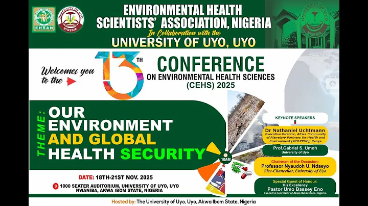 13TH CONFERENCE ON ENVIRONMENTAL HEALTH SCIENCES (CEHS) 2025
