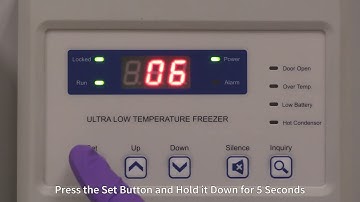 Testing the Alarm on the NU-99100J Blizzard Mini Ultralow Freezer
