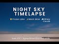 "Moonlit Night Sky Timelapse Over a Frozen Lake | Captured with Sony A7V"
