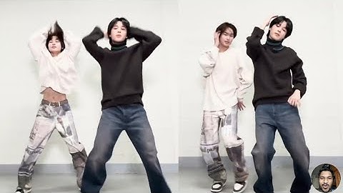 BTS Jimin and Enhypen Niki Like Crazy Dance Challenge